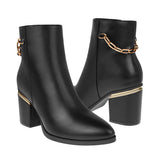 BOTINES DAMA BERLIN 71850301 SIMIPIEL NEGRO
