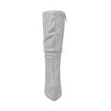 BOTAS DAMA BERLIN 755111-3 SUEDE PLATA