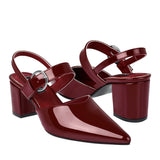 TACONES BERLIN MUJER 778003-3 CHAROL ROJO