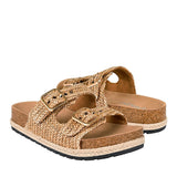 SANDALIAS DAMA BERLIN 801213-2 TEXTIL BEIGE