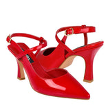 TACONES DAMA BERLIN 718605-03 CHAROL ROJO