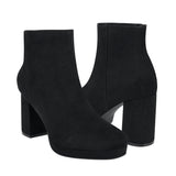 BOTINES BERLIN MUJER 91194201 SUEDE NEGRO
