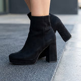 BOTINES BERLIN MUJER 91194201 SUEDE NEGRO