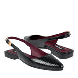 ZAPATOS CASUALES BERLIN MUJER 803805-1 CHAROL NEGRO