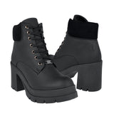 BOTINES STYLO MUJER DZ592 SIMIPIEL NEGRO