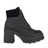 BOTINES STYLO MUJER DZ592 SIMIPIEL NEGRO