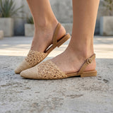 ZAPATOS CASUALES STYLO MUJER PY-2132 TEXTIL BEIGE