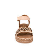 SANDALIAS STYLO MUJER ML-8510 TEXTIL BEIGE