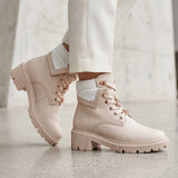 BOTINES STYLO MUJER NA-2230 SIMIPIEL BEIGE