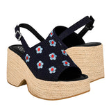 SANDALIAS CAPA DE OZONO MUJER 612402 TEXTIL AZUL