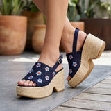 SANDALIAS CAPA DE OZONO MUJER 612402 TEXTIL AZUL