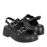 SANDALIAS CAPA DE OZONO MUJER 671601 SIMIPIEL NEGRO