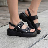SANDALIAS CAPA DE OZONO MUJER 671601 SIMIPIEL NEGRO