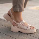SANDALIAS CAPA DE OZONO MUJER 671601 SIMIPIEL BEIGE