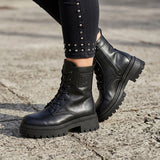 BOTINES CAPA DE OZONO MUJER 618604 SIMIPIEL NEGRO