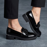 MOCASINES STYLO MUJER 805 CHAROL NEGRO