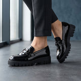 MOCASINES STYLO MUJER 706 CHAROL NEGRO