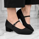 TACONES STYLO MUJER 8902 SUEDE NEGRO