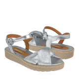 SANDALIAS DAMA STYLO 5205 SIMIPIEL PLATA