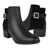 BOTINES DAMA STYLO 102 SIMIPIEL NEGRO
