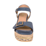 CUÑAS DAMA STYLO 2537071 SUEDE AZUL