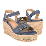 CUÑAS DAMA STYLO 2537071 SUEDE AZUL