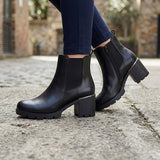 BOTINES STYLO MUJER 2409103 SIMIPIEL NEGRO