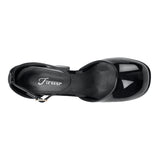 TACONES FOREVER MUJER TWICE-13 CHAROL NEGRO