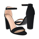 SANDALIAS FOREVER MUJER AMBER-02 SUEDE NEGRO
