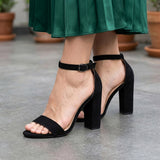 SANDALIAS FOREVER MUJER AMBER-02 SUEDE NEGRO