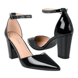 TACONES DE FIESTA FOREVER MUJER SONGFUL-32 CHAROL NEGRO