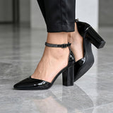 TACONES DE FIESTA FOREVER MUJER SONGFUL-32 CHAROL NEGRO