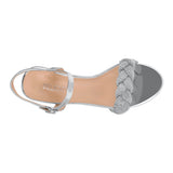 SANDALIAS DE FIESTA DELICACY MUJER VANESSA-10 CHAROL PLATA