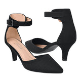 TACONES FOREVER MUJER SUNRISE-08 TEXTIL NEGRO