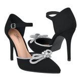 TACONES DE FIESTA MUJER FOREVER KNOT-14 SUEDE NEGRO