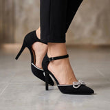 TACONES DE FIESTA MUJER FOREVER KNOT-14 SUEDE NEGRO