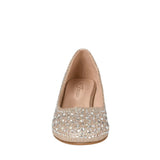 TACONES DE FIESTA MUJER FOREVER FISHER-4 TEXTIL ORO