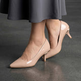 TACONES STYLO MUJER FC7604 CHAROL BEIGE