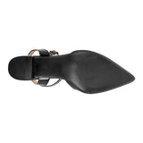 TACONES STYLO MUJER PL03 CHAROL NEGRO