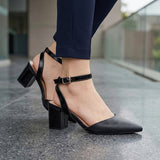 TACONES STYLO MUJER PL03 CHAROL NEGRO