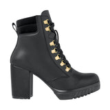 BOTINES STYLO MUJER 5604 SIMIPIEL NEGRO