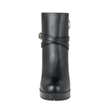 BOTINES STYLO MUJER 5605 SIMIPIEL NEGRO