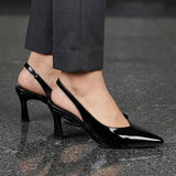 TACONES STYLO MUJER 8138 CHAROL NEGRO