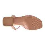 SANDALIAS DE FIESTA STYLO MUJER 0600 TEXTIL ORO/ROSADO