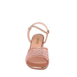 SANDALIAS DE FIESTA STYLO MUJER 0600 TEXTIL ORO/ROSADO