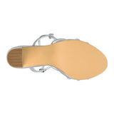 SANDALIAS DE FIESTA STYLO MUJER 9214 SIMIPIEL PLATA