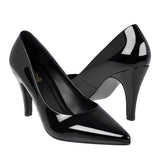 TACONES STYLO MUJER 2006 CHAROL NEGRO