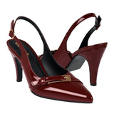TACONES STYLO MUJER 2030 CHAROL VINO