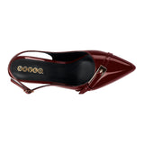 TACONES STYLO MUJER 2030 CHAROL VINO