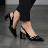 TACONES STYLO MUJER 5707 CHAROL NEGRO